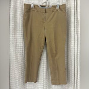 Talbots Hampshire Ankle Pants | Khaki/Rattan | 14WP Petite